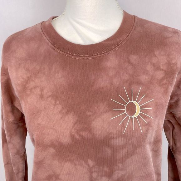 Madewell Moonphase Graphic Tie-Dye Pull Over Sweatshirt. Size XS. - Picture 4 of 12